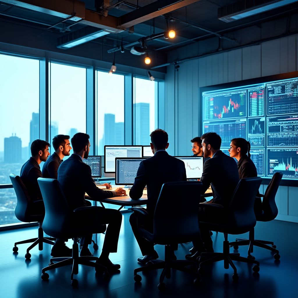 Equipo de InversionesInteligentes en oficina moderna